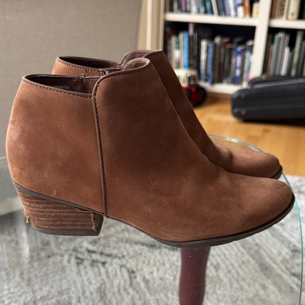 Brown Suede Ankle Boots